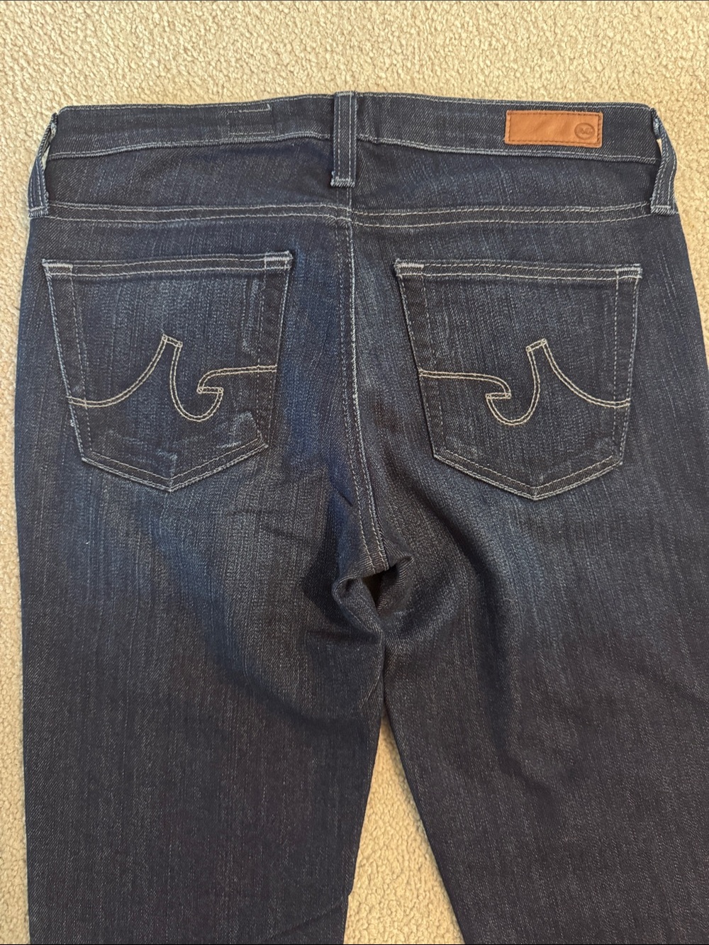 Ag Adriano Goldschmied Women’s Stilt Skinny Cigarette Jeans in Dark Blue